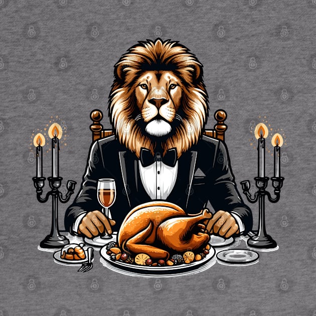 Happy Thanksgiving Lion by Graceful Designs